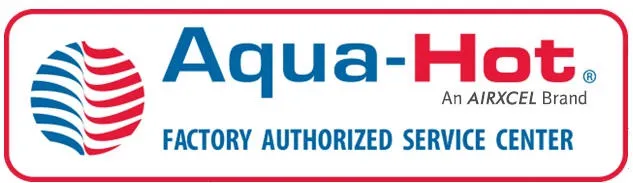 Aqua-Hot factory authorized service center logo.